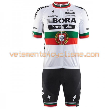 Tenue Cycliste et Cuissard à Bretelles 2017 Bora-Hansgrohe Championnats Portugal
