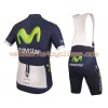 Tenue Cycliste et Cuissard à Bretelles 2016 Movistar Team N001