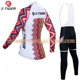 Tenue Cycliste Manches Longues et Collant à Bretelles Femme 2017 X-Tiger N002