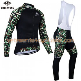 Tenue Cycliste Manches Longues et Collant à Bretelles 2017 Siilenyond N025