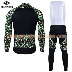 Tenue Cycliste Manches Longues et Collant à Bretelles 2017 Siilenyond N025