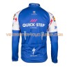 Tenue Cycliste Manches Longues et Collant à Bretelles 2017 Quick-Step Floors Hiver Thermal Fleece N001