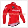 Tenue Cycliste Rouge Manches Longues et Collant à Bretelles 2016 Giro dItalia Hiver Thermal Fleece