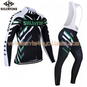 Tenue Cycliste Manches Longues et Collant à Bretelles 2017 Siilenyond N027