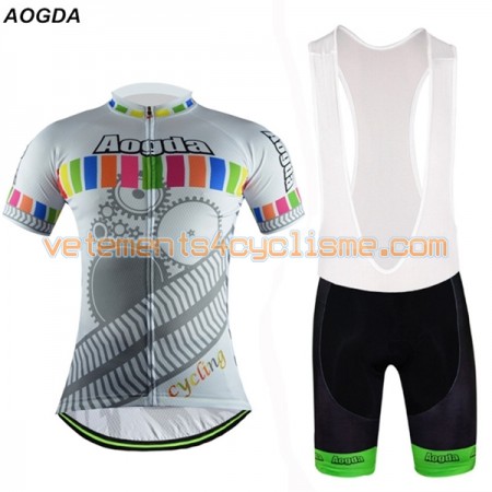 Tenue Cycliste et Cuissard à Bretelles 2017 Aogda N025
