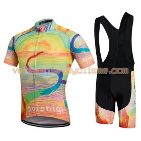 Tenue Cycliste et Cuissard à Bretelles 2016 Baishiqi N001