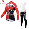Tenue Cycliste Manches Longues et Collant à Bretelles Femme 2017 X-Tiger N001