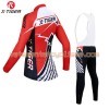 Tenue Cycliste Manches Longues et Collant à Bretelles Femme 2017 X-Tiger N001