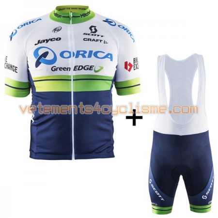 Tenue Cycliste et Cuissard à Bretelles 2016 Orica GreenEDGE N001