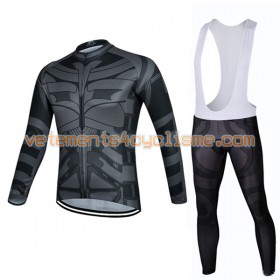Tenue Cycliste Manches Longues et Collant à Bretelles 2017 Super Hero Brand N009