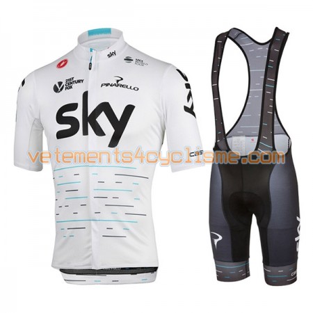 Tenue Cycliste et Cuissard à Bretelles 2017 Team Sky N003
