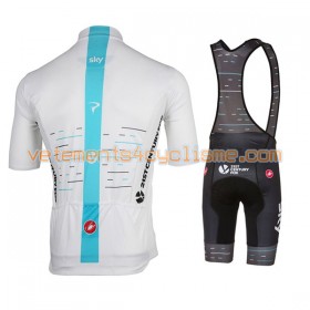 Tenue Cycliste et Cuissard à Bretelles 2017 Team Sky N003