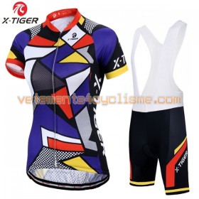 Tenue Cycliste et Cuissard à Bretelles Femme 2017 X-Tiger N004