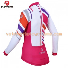 Maillot vélo Femme 2017 X-Tiger Manches Longues N009