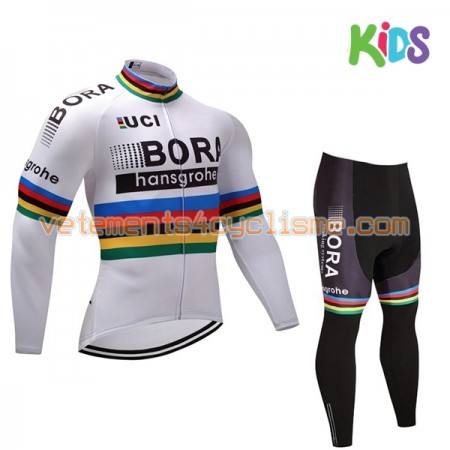 Tenue Cycliste Manches Longues et Collant Long Enfant 2017 Bora-Hansgrohe N002