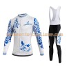 Tenue Cycliste Manches Longues et Collant à Bretelles Femme 2017 Aozhidian N007
