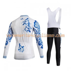 Tenue Cycliste Manches Longues et Collant à Bretelles Femme 2017 Aozhidian N007
