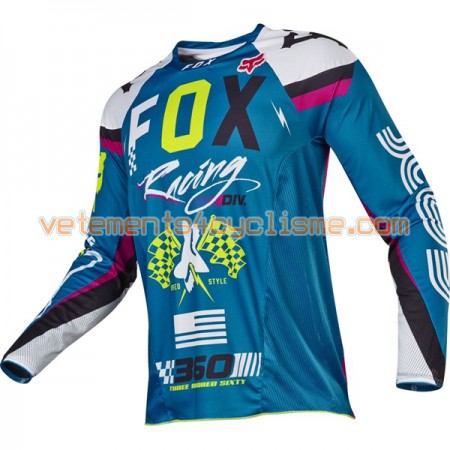 Maillots VTT/Motocross 2017 Fox Racing 360 Rohr Manches Longues N003