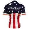 Tenue Cycliste et Cuissard à Bretelles 2017-18 Aqua Blue Sport Championnats de États-Unis