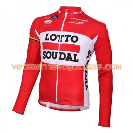 Maillot vélo 2016 Lotto Soudal Manches Longues N001