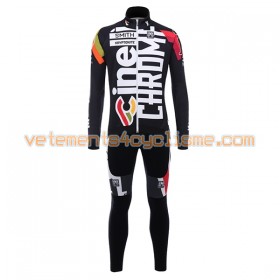 Tenue Cycliste Manches Longues et Collant à Bretelles 2017 Cinelli Chrome N001