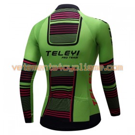 Maillot vélo Femme 2017 Teleyi Manches Longues N001