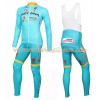 Tenue Cycliste Manches Longues et Collant à Bretelles 2016 Astana Pro Team N001
