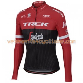 Maillot vélo 2017 Trek-Segafredo Manches Longues N001