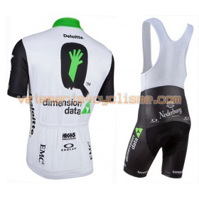 Tenue Cycliste et Cuissard à Bretelles 2016 Dimension Data N001