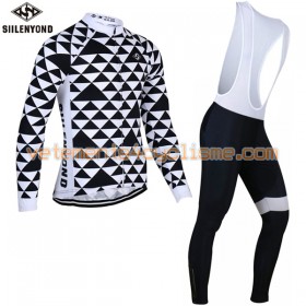 Tenue Cycliste Manches Longues et Collant à Bretelles 2017 Siilenyond N032