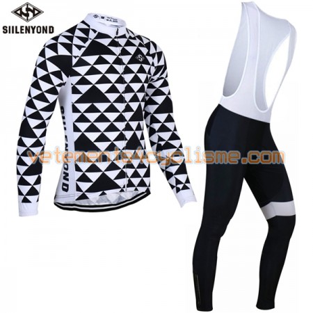 Tenue Cycliste Manches Longues et Collant à Bretelles 2017 Siilenyond N032