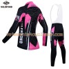 Tenue Cycliste Manches Longues et Collant à Bretelles Femme 2017 Siilenyond N005