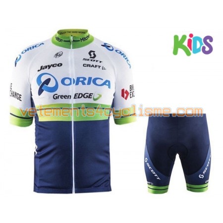 Tenue Cycliste et Cuissard à Bretelles Enfant 2016 Orica GreenEDGE N025