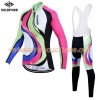 Tenue Cycliste Manches Longues et Collant à Bretelles Femme 2017 Siilenyond N001