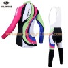 Tenue Cycliste Manches Longues et Collant à Bretelles Femme 2017 Siilenyond N001
