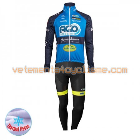 Tenue Cycliste Manches Longues et Collant à Bretelles 2017 Ago-Aqua Service Hiver Thermal Fleece N001