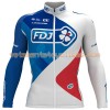 Maillot vélo 2017 FDJ Manches Longues N001