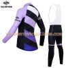 Tenue Cycliste Manches Longues et Collant à Bretelles Femme 2017 Siilenyond N002
