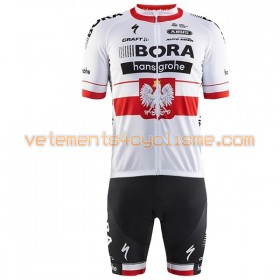 Tenue Cycliste et Cuissard à Bretelles 2017 Bora-Hansgrohe Championnats de Pologne