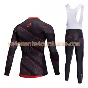 Tenue Cycliste Manches Longues et Collant à Bretelles 2017 Aozhidian N006
