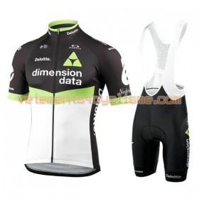 Tenue Cycliste et Cuissard à Bretelles 2017 Dimension Data N001