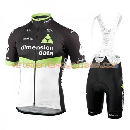 Tenue Cycliste et Cuissard à Bretelles 2017 Dimension Data N001