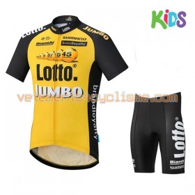 Tenue Cycliste et Cuissard Enfant 2017 LottoNL-Jumbo N001