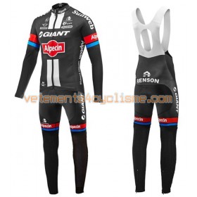 Tenue Cycliste Manches Longues et Collant à Bretelles 2016 Giant-Alpecin N001