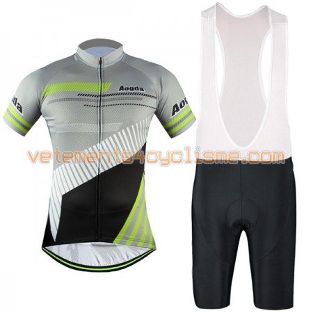 Tenue Cycliste et Cuissard à Bretelles 2017 Aogda N034