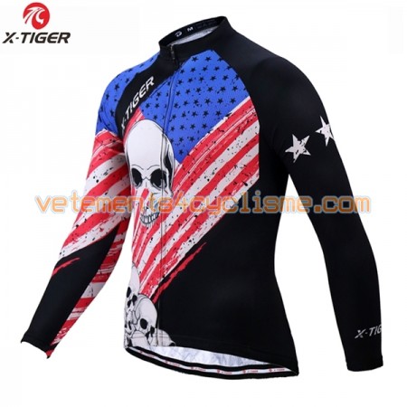 Maillot vélo 2017 X-Tiger Manches Longues N016
