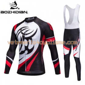 Tenue Cycliste Manches Longues et Collant à Bretelles 2017 Aozhidian N011