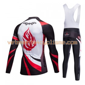 Tenue Cycliste Manches Longues et Collant à Bretelles 2017 Aozhidian N011