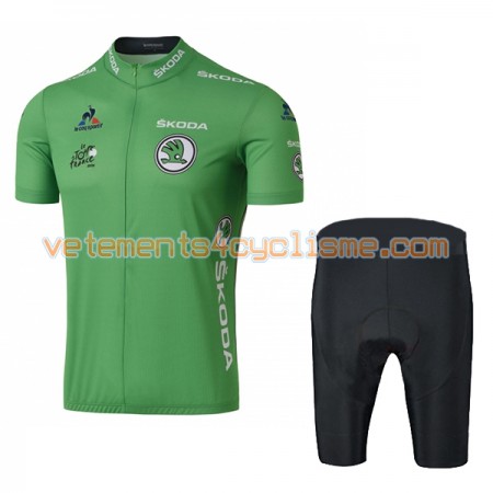 Tenue Cycliste Vert et Cuissard 2016 Tour de France