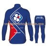 Tenue Cycliste Manches Longues et Collant Long Enfant 2017 FDJ N002